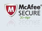 Website is secured by McAfee